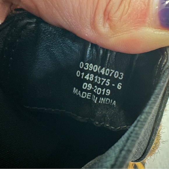 ASOS DESIGN April leather chelsea boots in leopard hair pony slip on UK 6/ US 8 - Picture 5 of 11